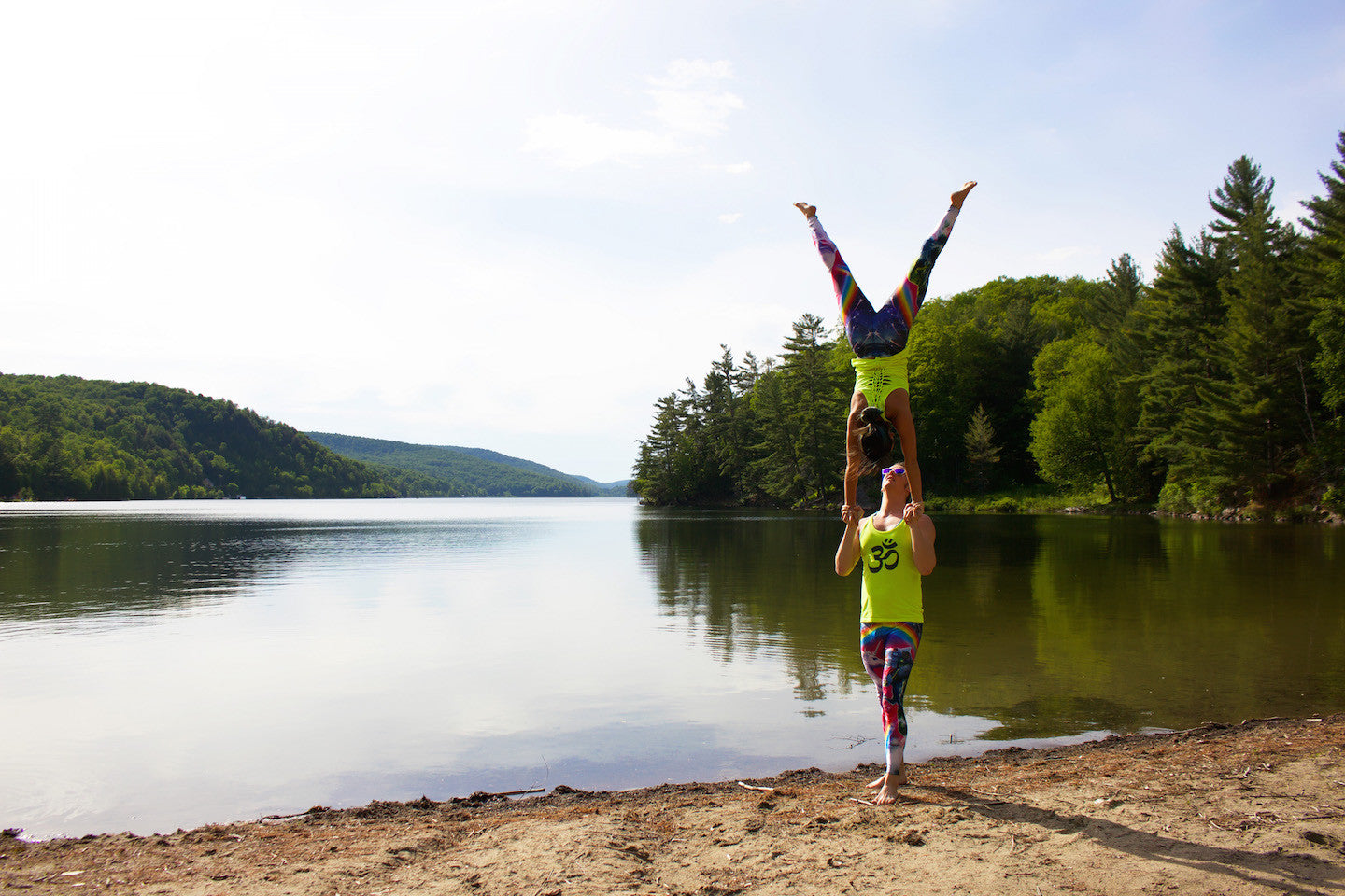 Acrobatic Yoga Pose - Hand to Hand (Gatineau Park, just outside of Ottawa)